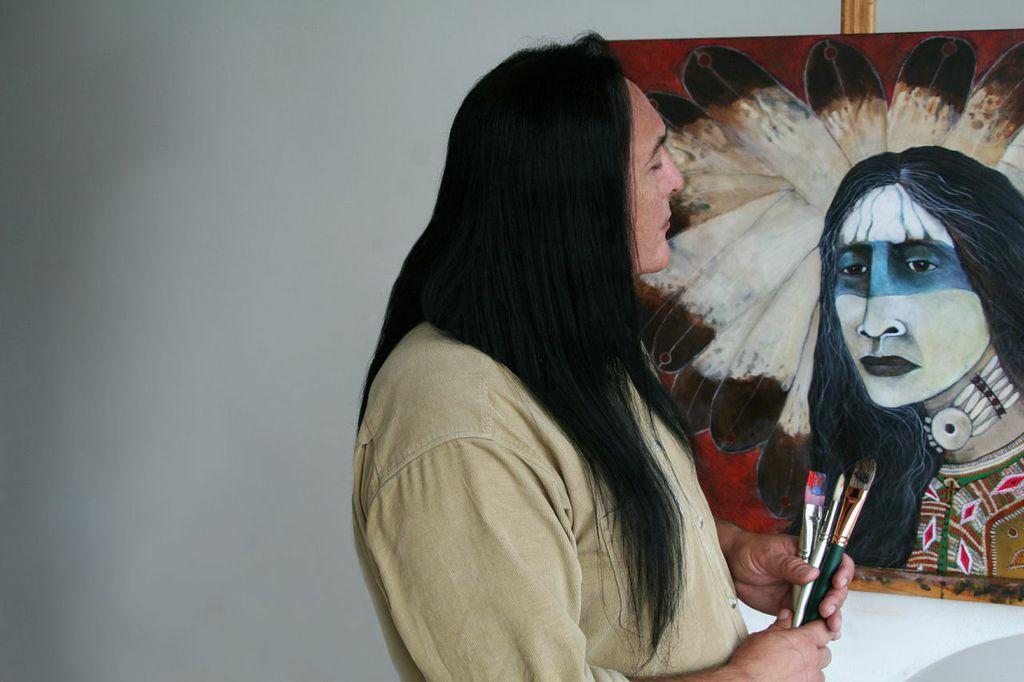 比尔·米勒和印第安人绘画